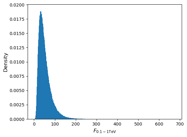 Simulated flux calculation