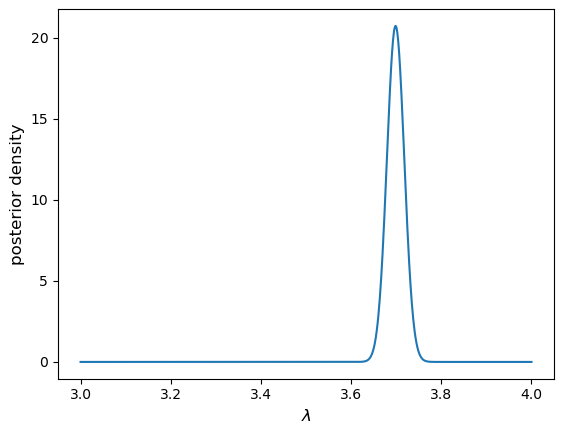 Posterior for 8 samples